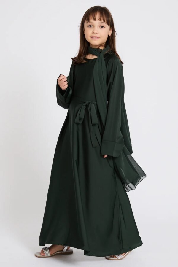 Emerald Green Kids Nida Abaya